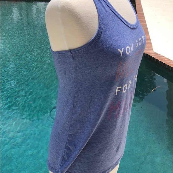 Athletic racer back graphic tank top. - Picture 5 of 10